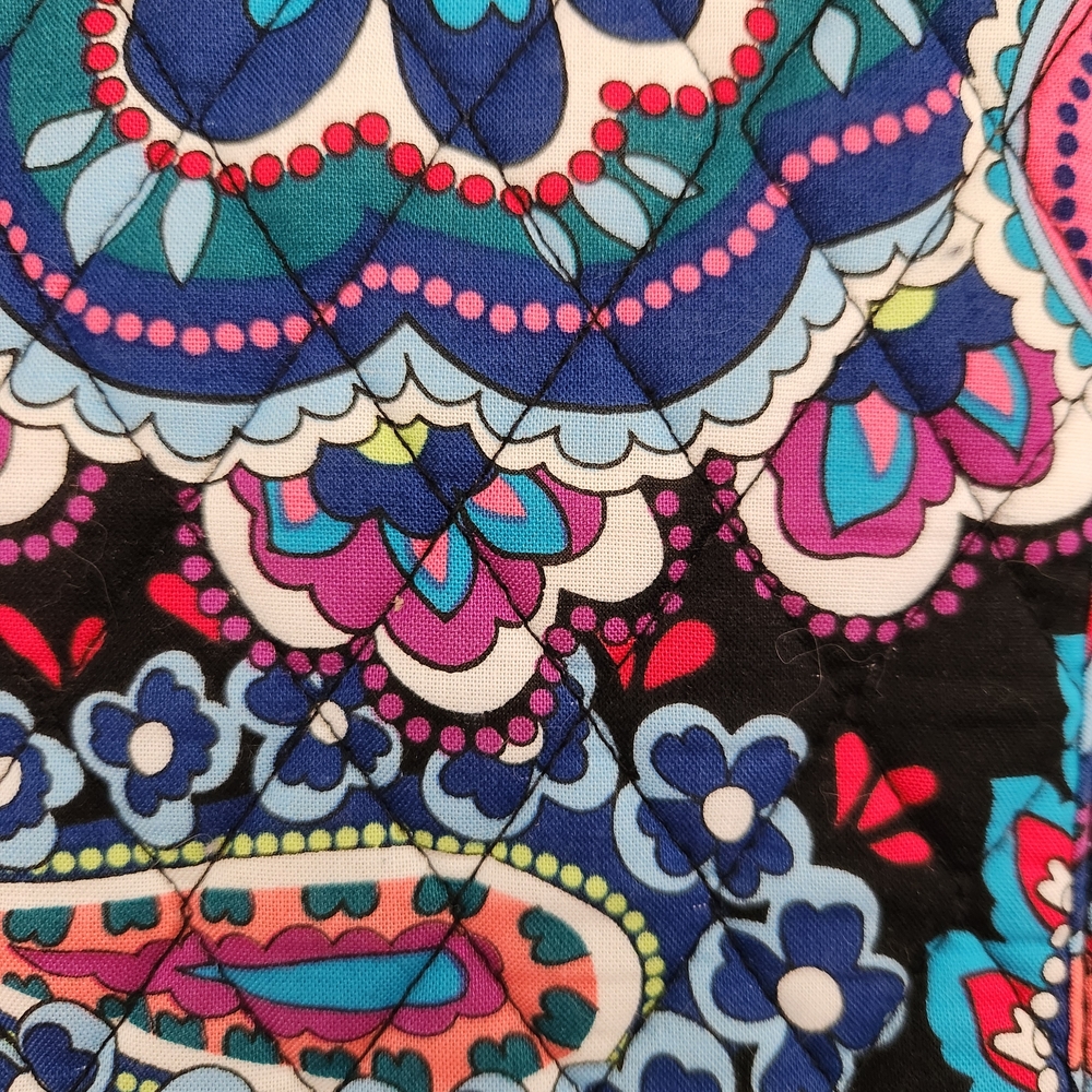 Vera Bradley Haymaker Paisley Curling & Flat Iron Travel Cover Purple Blue Pink - Picture 2 of 5